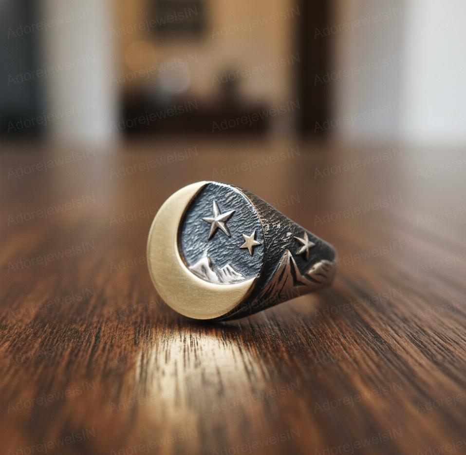 Sterling Silver Jesus Cross Ring, Gothic Mens Jewelry