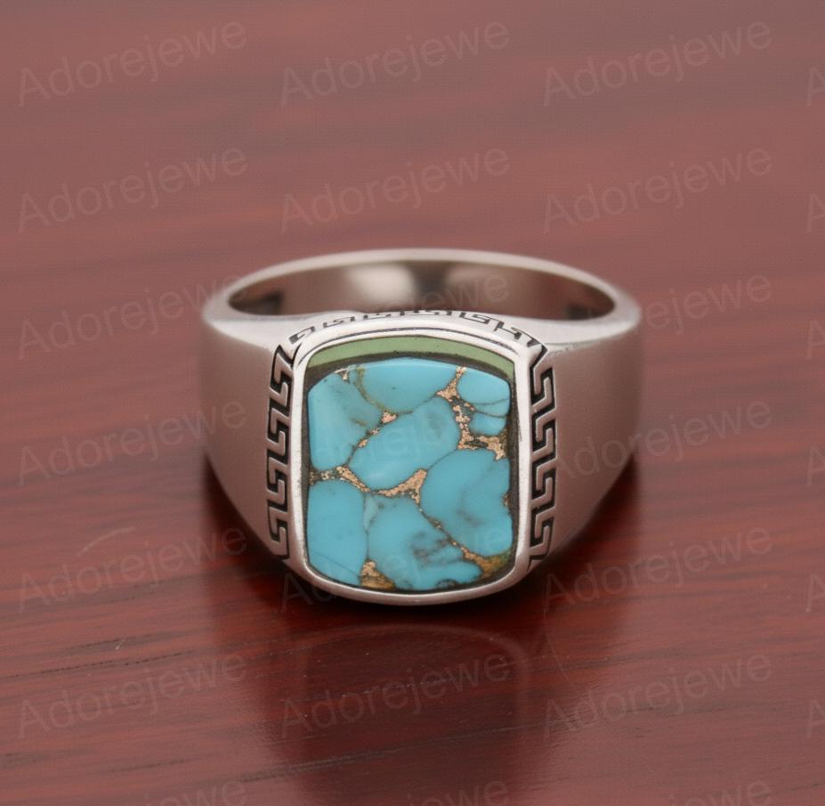 Natural Carnelian Sterling Silver Signet Ring, Square Stone Mens Ring, Christmas Gift