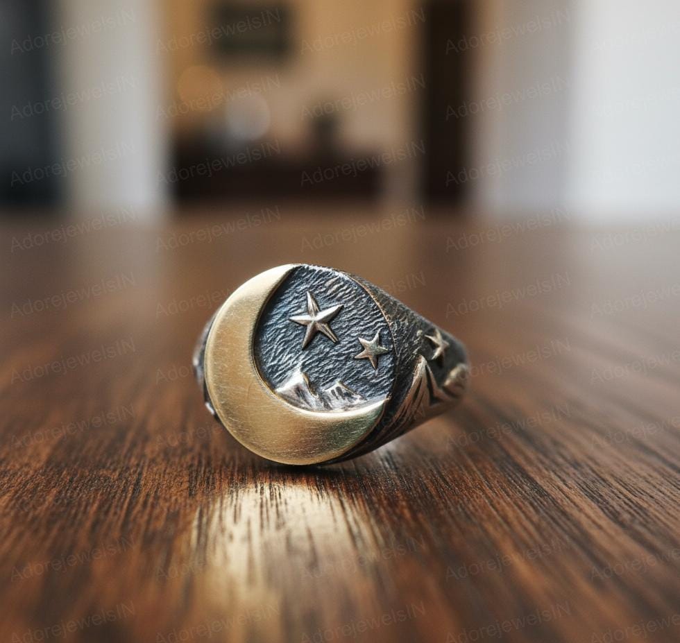Sterling Silver Jesus Cross Ring, Gothic Mens Jewelry